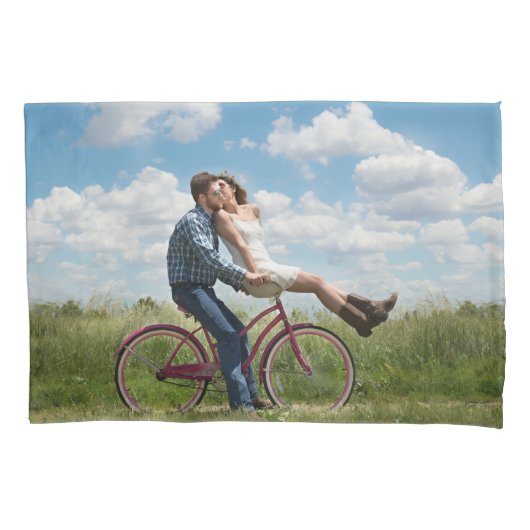 Aangepaste foto gepersonaliseerd kussensloop (Voorkant)