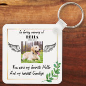 Aangepaste foto Gepersonaliseerd Pet Gepersonalise Sleutelhanger (Achterkant)