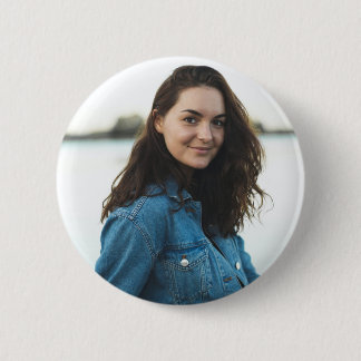 Aangepaste foto gepersonaliseerd ronde button 5,7 cm