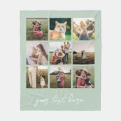 Aangepaste foto gepersonaliseerde Afbeelding colla Fleece Deken (Voorkant)