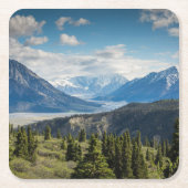 Aangepaste foto gepersonaliseerde afbeelding vierkante kartonnen onderzetter (Voorkant)