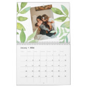 Aangepaste Foto Gepersonaliseerde Botanische Lijst Kalender (Jan 2026)