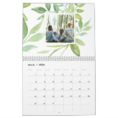 Aangepaste Foto Gepersonaliseerde Botanische Lijst Kalender (Mar 2026)