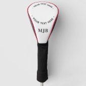 Aangepaste foto gepersonaliseerde Golfer Monogram  Golfheadcover (Voorkant)