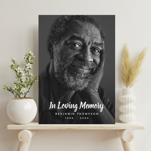 Aangepaste foto gepersonaliseerde herdenking Funer Fotoplaat