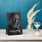 Aangepaste foto gepersonaliseerde herdenking Funer Fotoplaat (Zijkant)