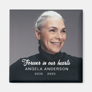 Aangepaste foto gepersonaliseerde herdenking Funer Magneet