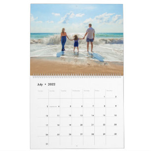 Aangepaste foto gepersonaliseerde kalender Voeg uw