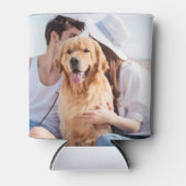 Aangepaste foto Gepersonaliseerde naam Datum Bruil Blikjeskoeler (Voorkant)