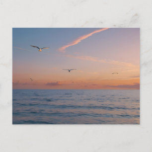 Aangepaste foto gepersonaliseerde Sunset Beach Wav Feestdagenkaart