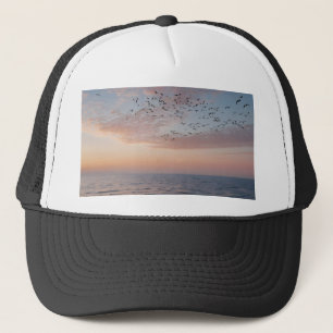 Aangepaste foto gepersonaliseerde Sunset Beach Wav Trucker Pet