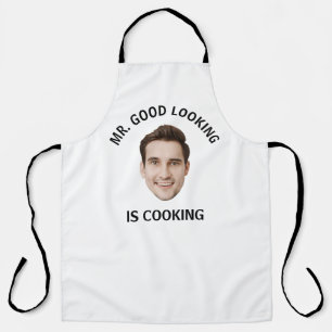 Aangepaste foto gepersonaliseerde tekst Her Him Wo Schort