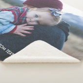 Aangepaste foto gepersonaliseerde tekst Moderne li Sherpa Deken (3/4)