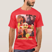 aangepaste foto-gepersonaliseerde tekstliefde emoj t-shirt (Voorkant)