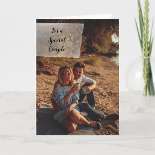Aangepaste foto gepersonaliseerde trouwerij felici kaart
