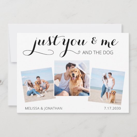 Aangepaste foto gewoon gehuwde aankondiging van he (Voorkant)