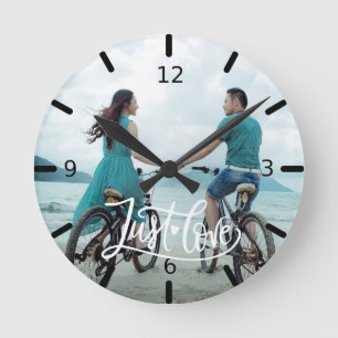 Aangepaste foto - Gewoon liefde Ronde Klok