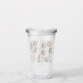 Aangepaste foto gezicht & cocktail | Gepersonalise Acryl Drinkbeker (Achterkant)