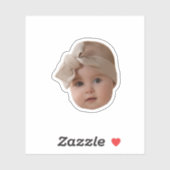 Aangepaste foto gezicht gepersonaliseerde gezicht  sticker (Vel)