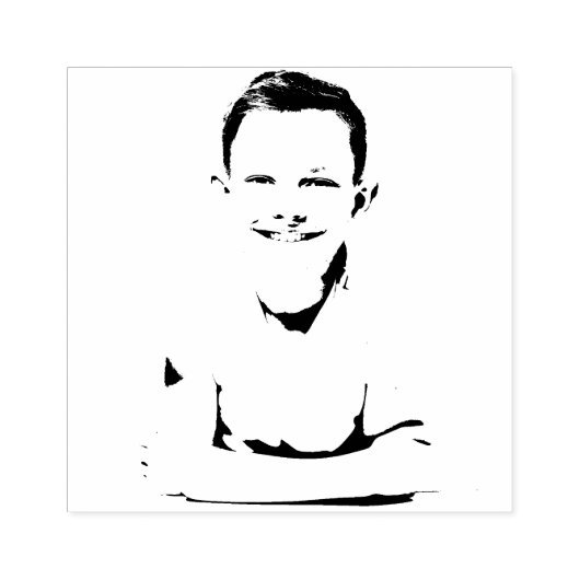 Aangepaste foto (gezicht) 	rubberstempel (Afrduk)