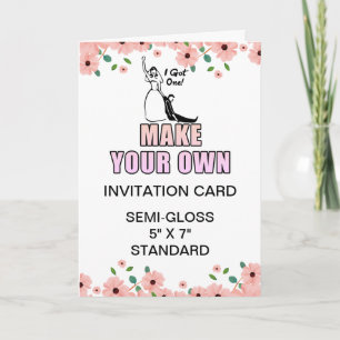 Aangepaste foto Glanzende Bachelorette Uitnodiging