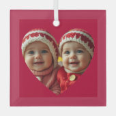 Aangepaste foto glas ornament (Voorkant)