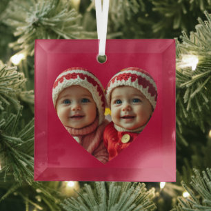 Aangepaste foto glas ornament
