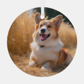 Aangepaste foto glas ornament (Achterkant)