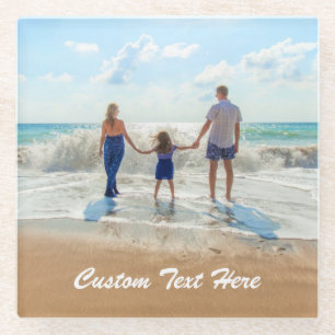 Aangepaste foto Glass Onderzetter Uw foto's en tek Glazen Onderzetter