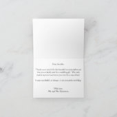 Aangepaste foto Gold Sequin Dank u Bedankkaart (Binnen)