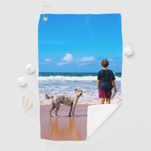 Aangepaste foto Golf handdoek met uw foto's ontwer (Insitu)