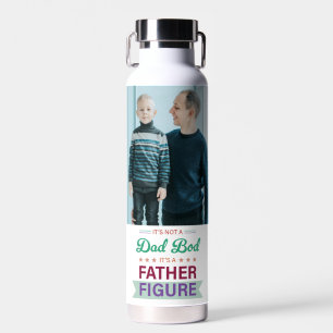 Aangepaste foto grappig cadeau voor vader vaderfig waterfles