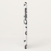 Aangepaste foto grijze harten Case-Mate iPhone case (Achterkant/links)