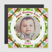 Aangepaste foto Groene Moederdag Beste mama ooit (Voorkant / Achterkant)