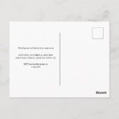 aangepaste  foto Halloween-partijuitnodiging Briefkaart (Achterkant)