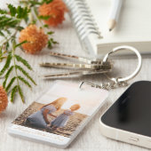 Aangepaste foto Happy Moederdag script Sleutelhanger (Voorkant Rechts)