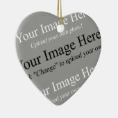 Aangepaste Foto Hart Ornament Sjabloon (Rechts)