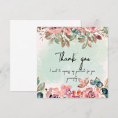 Aangepaste foto Hartelijk dank Bedankkaart (Voorkant / Achterkant)