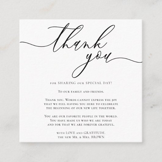 Aangepaste foto Hartelijk dank Informatiekaartje (Voorkant)