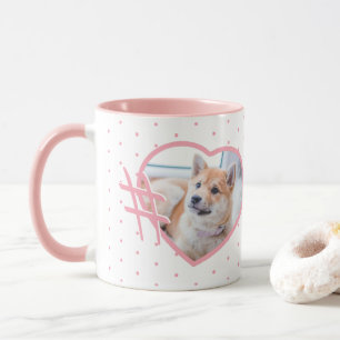 Aangepaste foto-hashtag Mijn liefdevolle dog hartr Mok