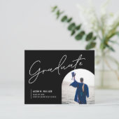 Aangepaste foto High School afstudeerfeest Aankondiging (Staand voorkant)