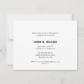 Aangepaste foto High School afstudeerfeest Aankondiging (Achterkant)