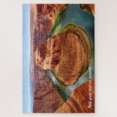 Aangepaste foto, "Hoefijzer Bend", Grand Canyon Legpuzzel (Verticaal)