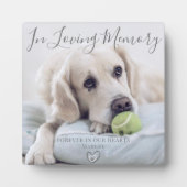 Aangepaste foto hond huisdier herdenking fotoplaat (Voorkant)