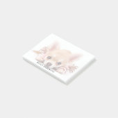 Aangepaste foto hond huisdier post-it® notes (Schuin)