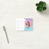 Aangepaste foto hond liefhebber naam checklijst post-it® notes (Kantoor)