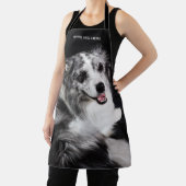 Aangepaste Foto Hond met Naam Schort (Insitu)