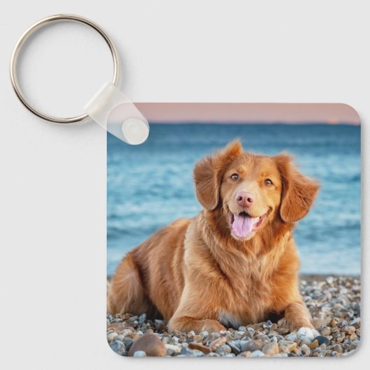 Aangepaste foto Hondenliefhebber Keepomwille Pet Sleutelhanger (Voorkant)