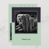 Aangepaste foto hoofdzorgverlener bedankt briefkaart (Voorkant / Achterkant)