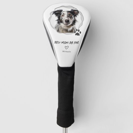Aangepaste Foto Huisdier Hond Beste Mam door Par Golfheadcover (Voorkant)